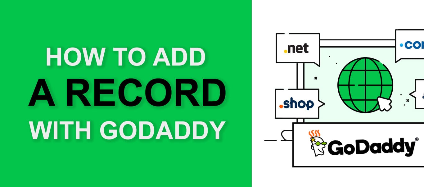 how to add godaddy a record step by